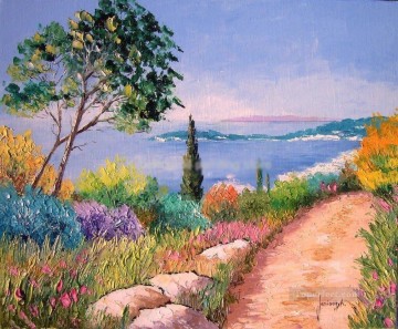 Paisajes Painting - PLS53 impresionismo paisajes jardin